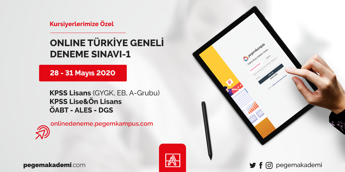 Ankara Sincan Pegem Akademi Online Turkiye Geneli Deneme Sinavlarimiz Basliyor Duyurular
